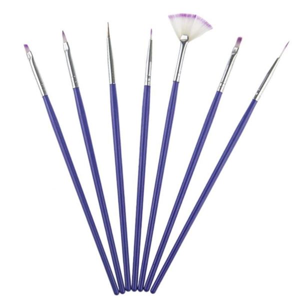 

nail art kits 7pcs pen brush dotting painting line builder gel uv tips manicure tool