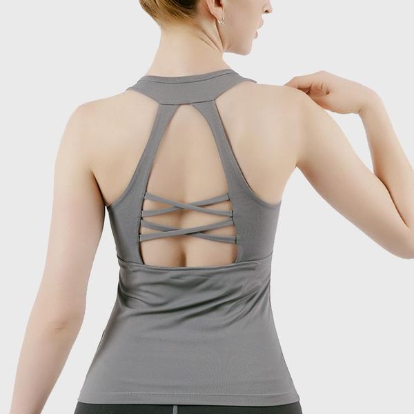 

sleeveless racerback yoga vest sport singlet women athletic fitness tank gym running training shirts outfit
