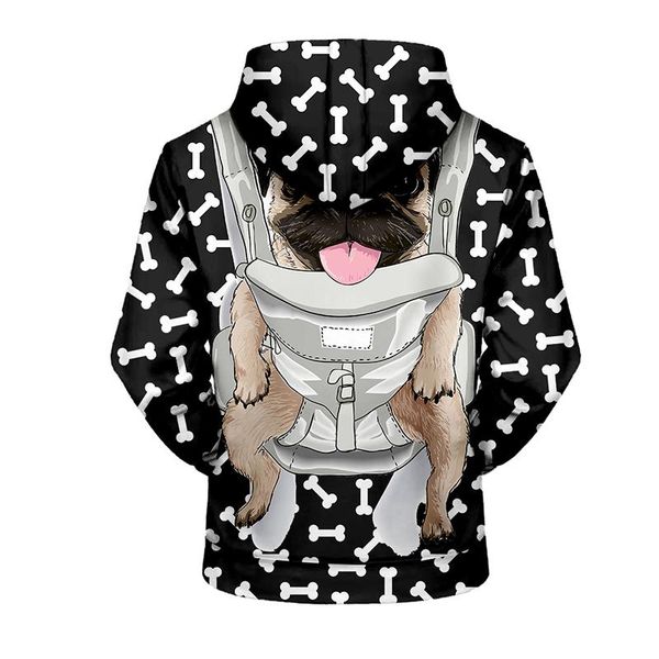 

men's hoodies & sweatshirts coolfunny animal hoodie 3d print creative pullover fashion hip hop men women long sleeve sweatshirt clothes, Black