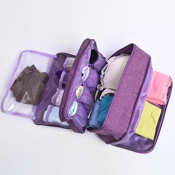 

storage bags travel cationic bra bag zipper water-resistant large capacity for home outdoor underwear panty finishing
