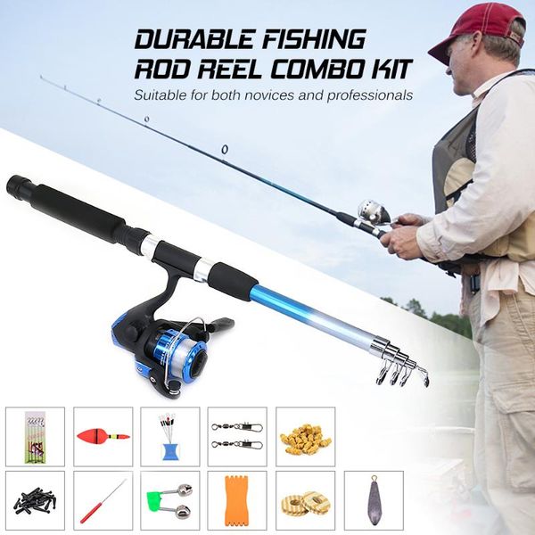 

fishing reel rod combo set pole spinning with accessories for vara de pesca boat rods