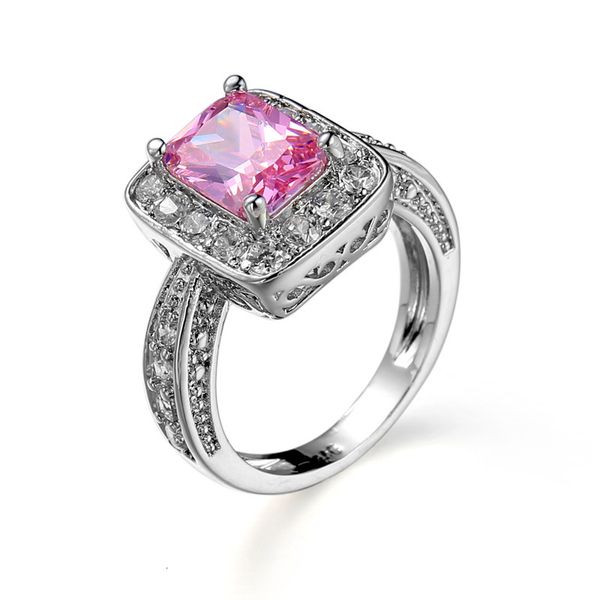 

creative ring women's hand zircon jewelry, Slivery;golden
