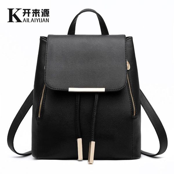 

outdoor bags 2021 women bag fashion backpack leather cute small pu school for teenage girls