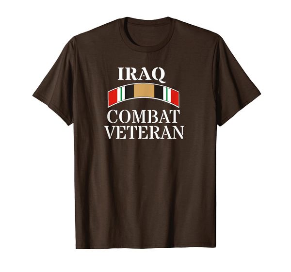 

red friday iraqi war service ribbon iraq war veteran t-shirt, White;black