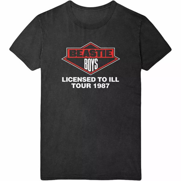 

the beastie boys licenced to ill official t-shirt men unisex, White;black