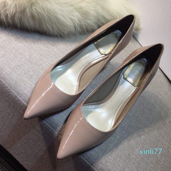 

women office designer of pumps wedding shoes woman high heels nude fashion ankle pink, Black