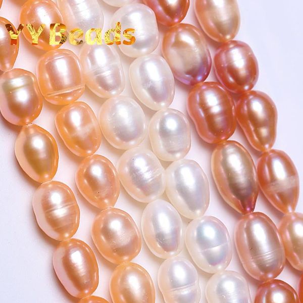 

other natural freshwater white pearls beads rice shape pearl loose spacer for jewelry making diy bracelets necklaces accessories