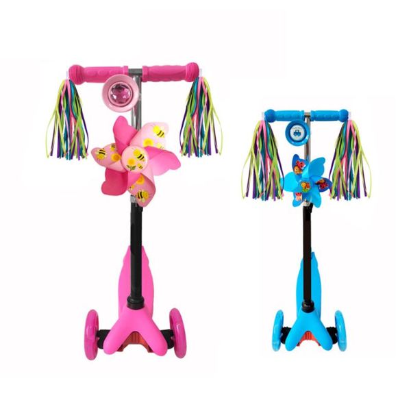 

bike handlebars &components one pair of childrens handlebar streamers grips tassels ribbons baby carrier accessories (colorful)