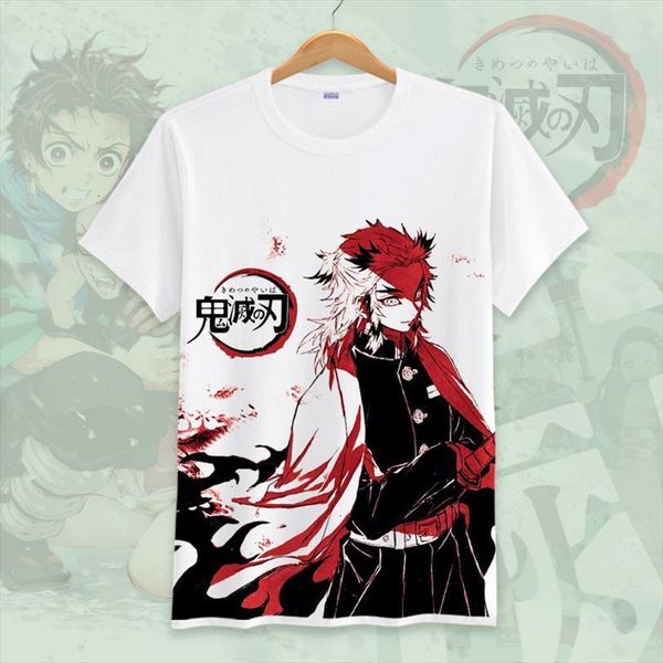 

japanese anime demon slayer kawaii mens t shirt kimetsu no yaiba graphic tees tanjirou kamado funny male, White;black