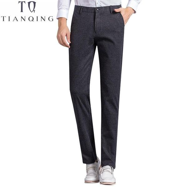 

men's suits & blazers autumn winter wool and silk suit pants single pleated fashion thick dress men classical size 40, White;black