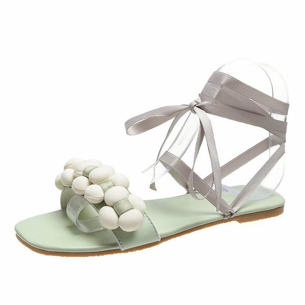 

sandals roman style female flat bottom appliques 2021 summer fashion cross lace open toe breathable women's simple shoes, Black