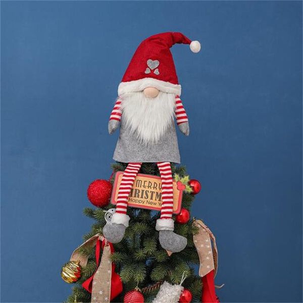 

christmas decorations tree decoration faceless gnome old man hanging holiday ornament for home day decor
