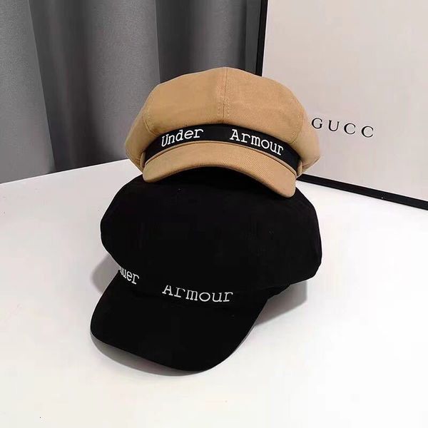

octagonal female duck tongue hat designer autumn winter new versatile ins fashion artist beret, Yellow