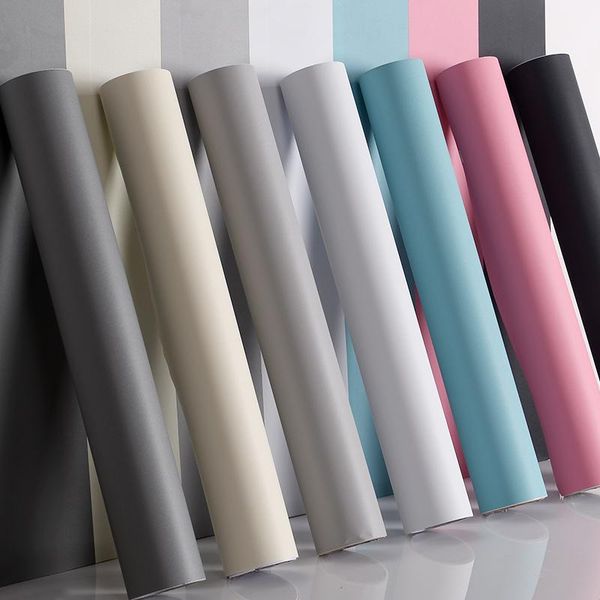 

wallpapers solid mavinyl self adhesive wallpaper diy waterproof wall stickers home decor films living room kitchen door poster