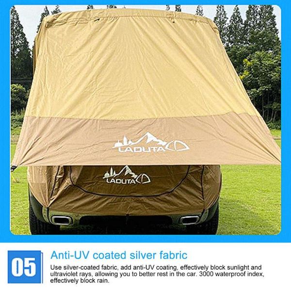 

tents and shelters car truck tent sunshade rainproof for outdoor self-driving tour camping travel tool