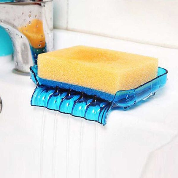

soap dishes waterfall box holder non slip toilet shower tray draining rack bathroom gadgets kitchen sink sponge