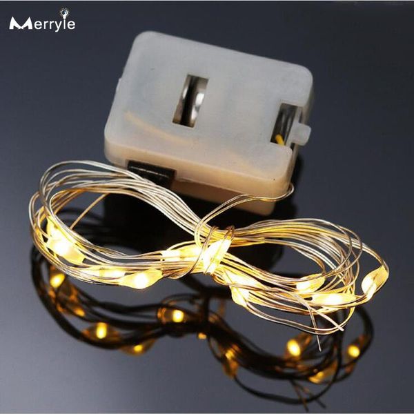 

strings 3-10pieces led string lights copper wire holiday fairy garland light decor christmas tree wedding party lr44 battery power
