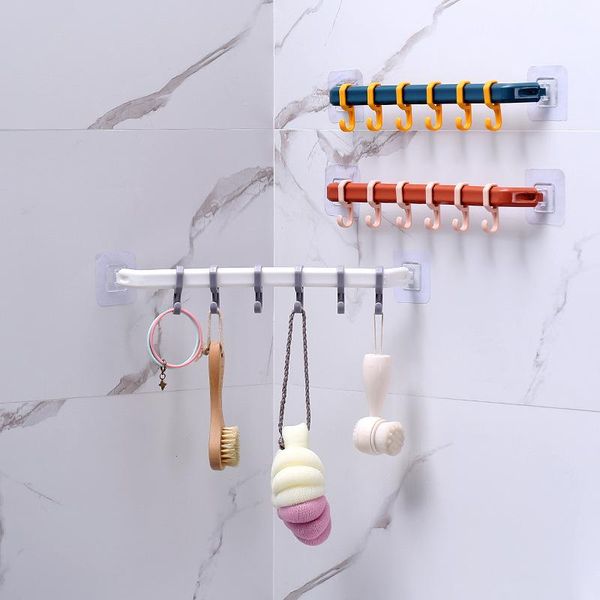 

towel racks rack punch-toilet bathroom hanger nordic simple single bar with hook