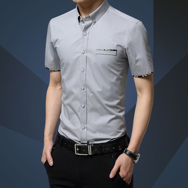 

new summer cotton men's short sleeve shirt, White;black