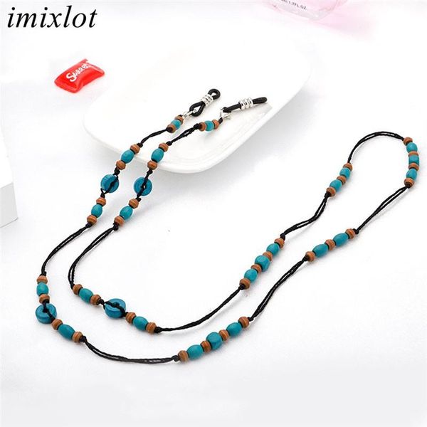 

other fashion accessories imixlot retro eyeglass chain wood beaded chains anti-slip eyewear cord holder neck strap handmade reading glasses, Silver