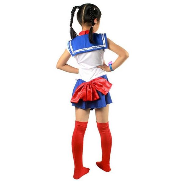 Hot Anime Cosplay Costumi per feste Set Navy Dress Bambini Ragazze Fancy Costume Abbigliamento per bambini Prestazioni di Halloween Y0913