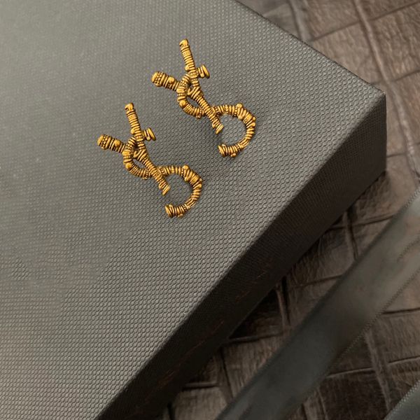 

accessories diamond ring luxury designer necklace flowers clover bangle women earring love earrings for woman brand simple letters y gold 92, Silver