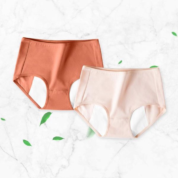 

women's panties menstrual solid lingerie high waist breathable physiological underpants girl panty female intimates briefs, Black;pink