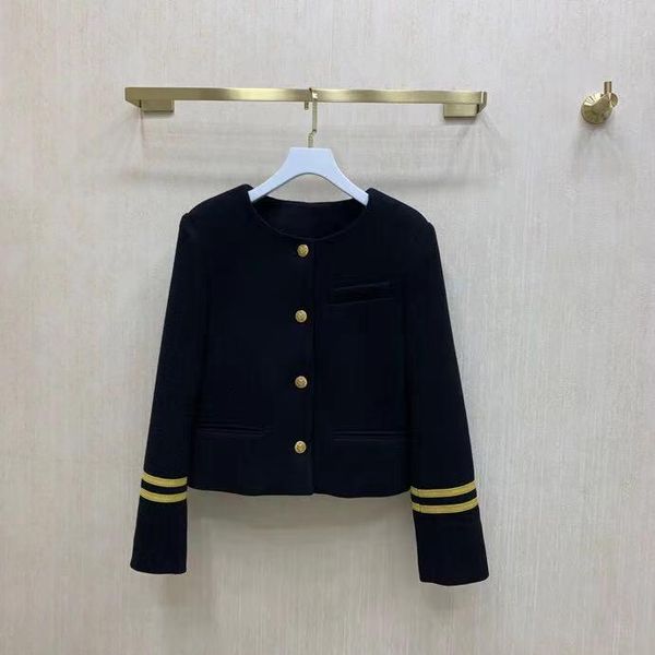 

women's jackets sr08836 fashion women coats & 2021 runway luxury european design party style clothing, Black;brown