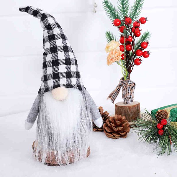 

2022 new decorations lattice christmas elf santa doll