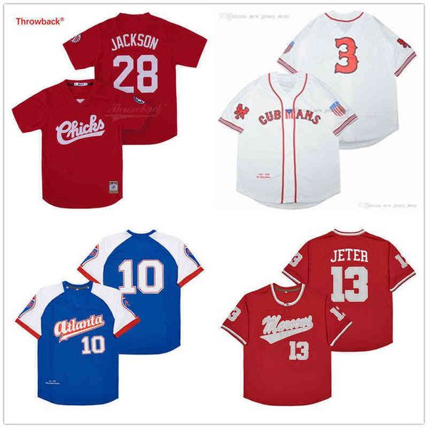 

stitched movie #3 button-down jerseys hs baseball jersey, Black