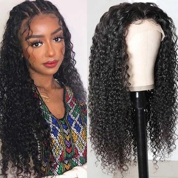 

desgirl brazilian curly 13x4 lace front human hair wigs 28 30 32inch 150% density long frontal wig for black women1, Black;brown