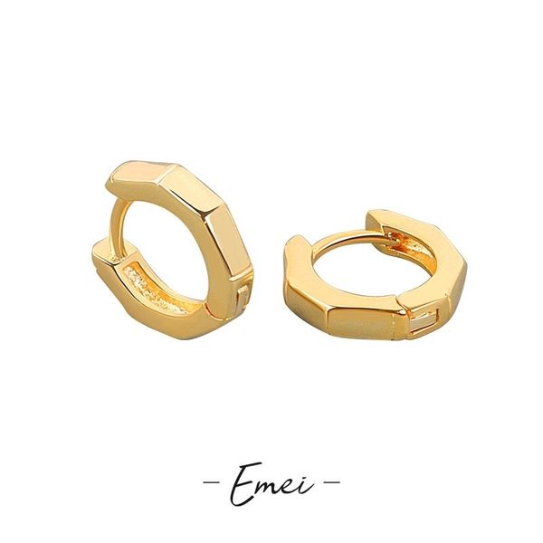 

korean geometric silver gold glossy girl earrings ear buckle simple circle women's net red ear jewelry, Black