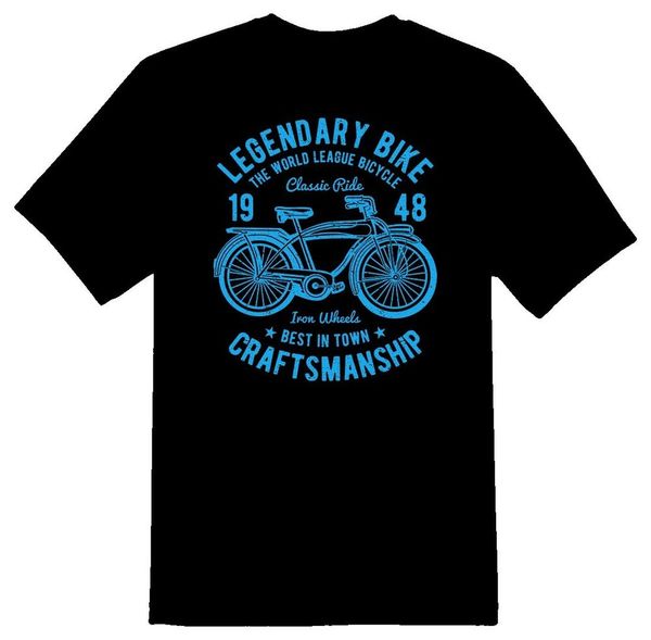 

classic bicycle 2 legendary bike tee shirt black or white, White;black