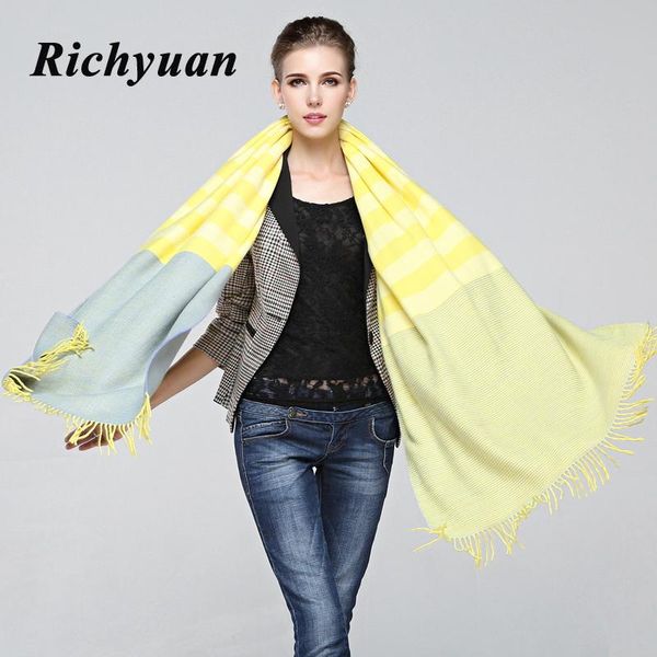 

scarves est design bandana printing winter scarf women shawls thicken warm wool brand woman wrap, Blue;gray