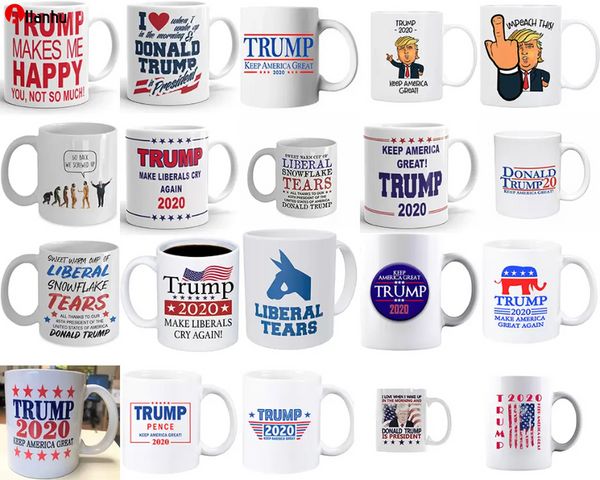 350 ml 2024 Trump Mug Make America Great Again Trump America 2020 Mark Cup Wasserbecher 20 Style wY32
