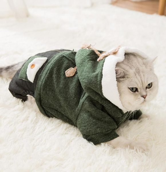 

cat clothes winter pet puppy kitten warm coat costumes