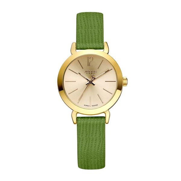 

wristwatches lady fashion trendy women's quartz wrist watch lovely pink leather strap round watches ladies simple clock girls gift, Slivery;brown