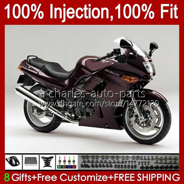 Feeding Injecção OEM para Kawasaki Ninja ZZR-400 ZZR-600 2001 2002 2003 2004 2005 2006 2007 84HC.72 Vinho Red Novo ZZR600 ZZR400 ZZR 400 600 93 94 95 96 97 98 99 00 kit de corpo