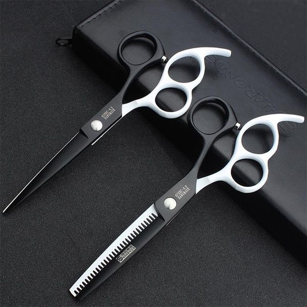 

hair scissors 5.5 inch 6 three-finger hairdressing flat cut thinning high-end suit special hairdresser tool