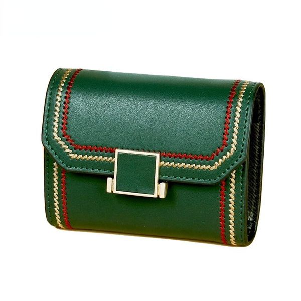 

card holders style wallet small fashion leather lady holder clutch bag, Brown;gray