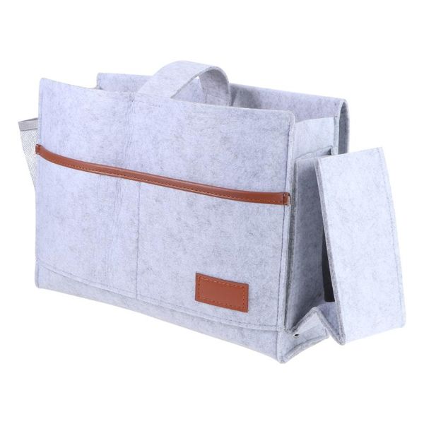 

storage bags 1pc felt bedside caddy hanging bag student dorm sundries organizer