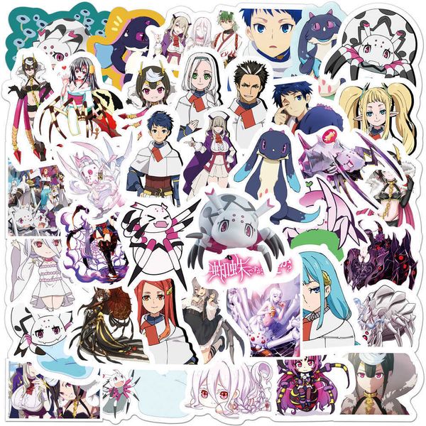 10/50 Stück Neue Anime What about Reincarnation Into Spider Graffiti Aufkleber Dekorieren Koffer Notebook Skateboard PVC Aufkleber Auto