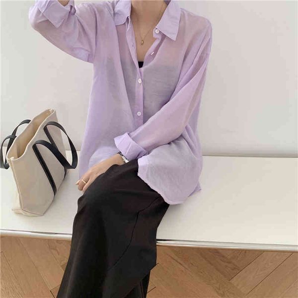 

arrival thin all match chic women minimalist stylish lapel ol streetwear korean office lady outwear shirts 210421, White