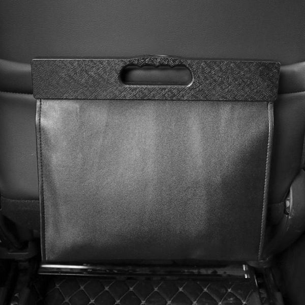 

car organizer folding storage bag auto vehicle trash rubbish bin garbage can container