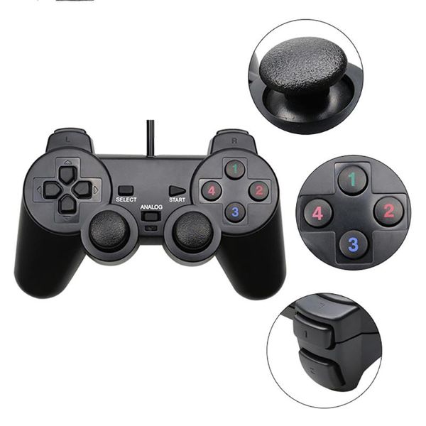 

game controllers & joysticks usb wired gamepad joystick for pc controller windows 7 / 8 10 winxp not xbox 360 joypad computer lapblack