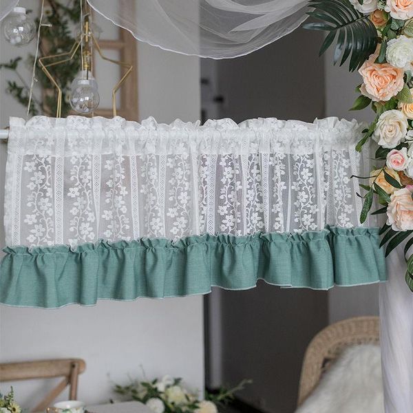 

curtain & drapes 1pc american short punch small kitchen half pole home decor household supplies