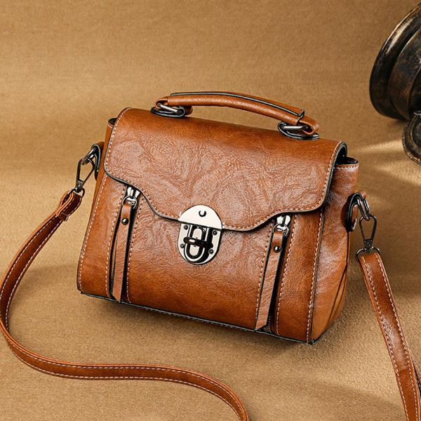 

evening bags casual leather pure color handbag purse vintage women embossing pu messenger bag solid handle flap handbags