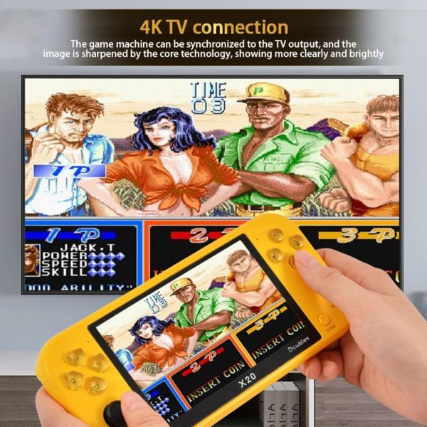

5.1 inch double rockers handheld arcade retro hd 8gb built support 32g tf card for fc gbc md mp3 portable players game