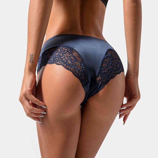 

mid-rise silky cotton panties women's lace female underwear seamless crotch briefs dropshipping tanga pink ouvert stringi, Black;pink