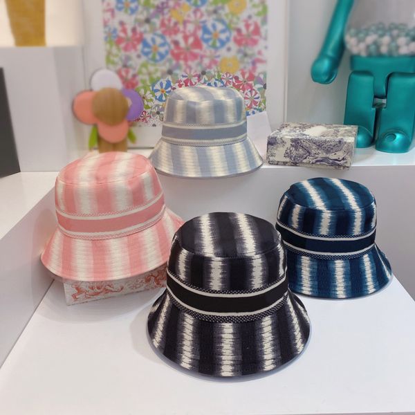 

fashion bucket hat for man woman street cap fitted hats 10 color with letters highly quality, Blue;gray